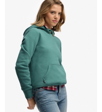 Superdry Essential Logo turquoise hooded top