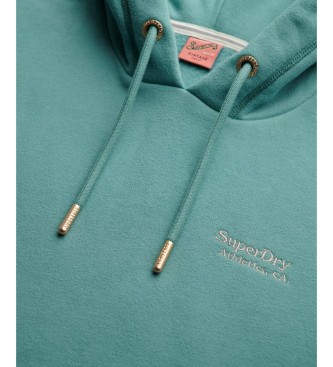 Superdry Essential Logo turquoise hooded top