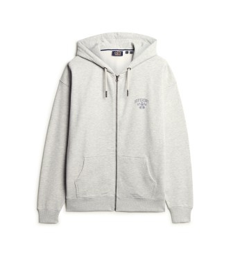 Superdry Atletische Essential oversized hoodie grijs