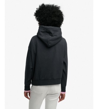 Superdry Sweat à capuche Luxe Casual Relaxed bleu marine