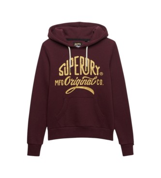 Superdry Sweat à capuche MFG Original Metallic violet