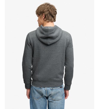Superdry Outdoors Stripe Logo grå hættetrøje