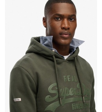 Superdry Tonal grøn hættetrøje