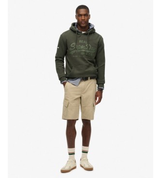 Superdry Tonal grøn hættetrøje