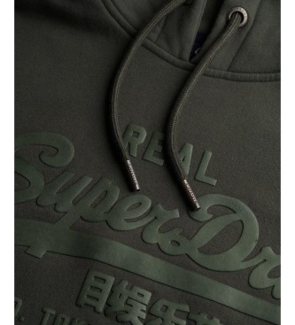 Superdry Tonal grøn hættetrøje