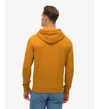 Superdry Mustard Vintage Logo Hoodie