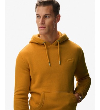 Superdry Mustard Vintage Logo Hoodie
