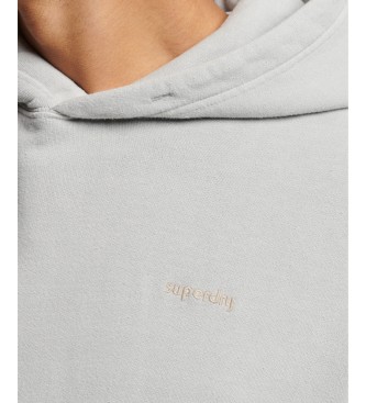 Superdry Vintage Mark grijs sweatshirt met capuchon