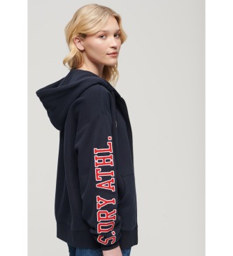 Superdry Boyfriend College navy sweatshirt