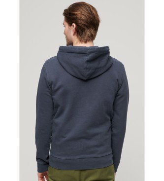 Superdry Sweatshirt com capuz e grfico no peito Copper Label Navy