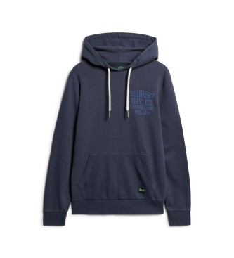 Superdry Sweatshirt com capuz e grfico no peito Copper Label Navy