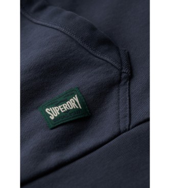 Superdry Sweatshirt com capuz e grfico no peito Copper Label Navy