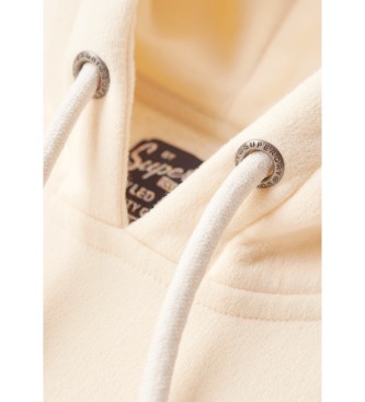 Superdry Sweater met capuchon en beige relifafbeelding