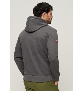 Superdry Workwear Sweatshirt grau beflockt