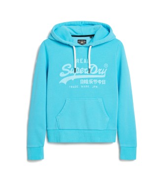 Superdry Sweatshirt med htte og neonbl grafik