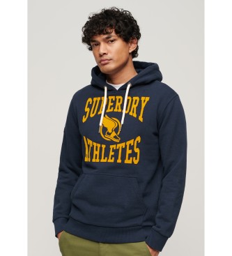 Superdry Track Field Athletic grafisch sweatshirt marine