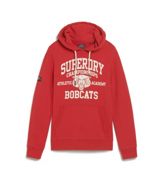 Superdry Sweat-shirt graphique Track Field Athletic rouge