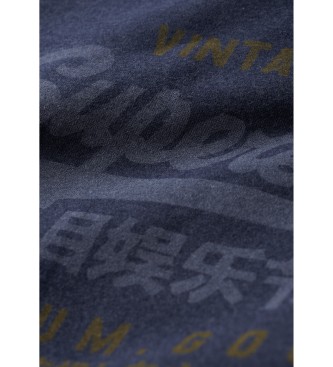 Superdry Klasyczna bluza z logo Heritage w kolorze granatowym