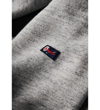 Superdry Vintage siva majica s kapuco z logotipom