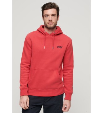 Superdry Sweatshirt med htte og logo Essential red