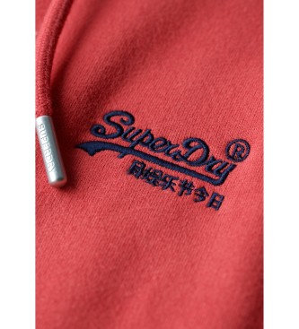 Superdry Sweatshirt med htte og logo Essential red