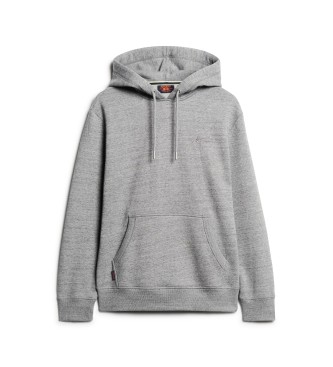 Superdry Hooded sweatshirt with logo Essential grey