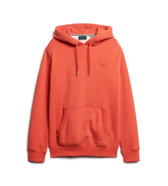Superdry Sweatshirt med htte og logo Essential orange