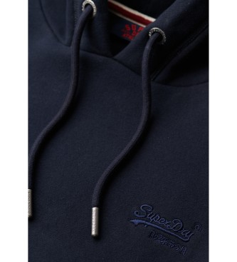 Superdry Felpa con cappuccio essenziale blu scuro