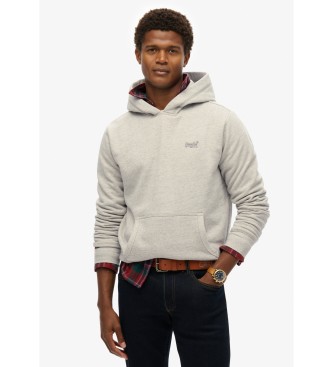 Superdry Sweat  capuche avec logo Gris essentiel