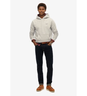 Superdry Sweat  capuche avec logo Gris essentiel