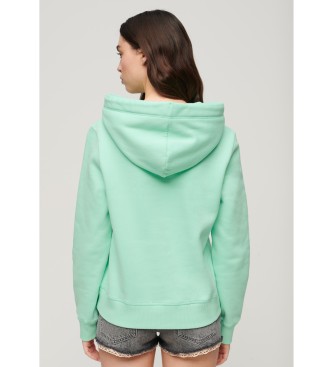 Superdry Sweatshirt med htte og logo Essential green