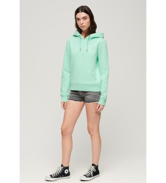 Superdry Hooded sweatshirt met logo Essential groen