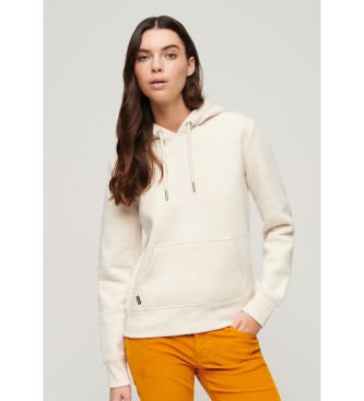 Superdry Essential beige hooded sweatshirt with logo Essential beige