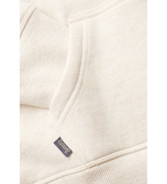 Superdry Sudadera con capucha y logotipo Essential beige