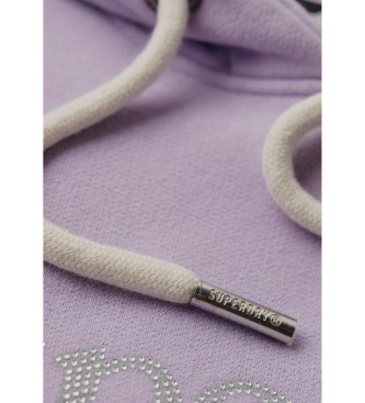 Superdry Venue metallic lilac sweatshirt