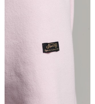 Superdry Hooded sweatshirt with Vintage Narrative logo pink