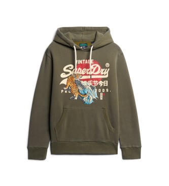 Superdry Vintage Tokyo grnes Sweatshirt