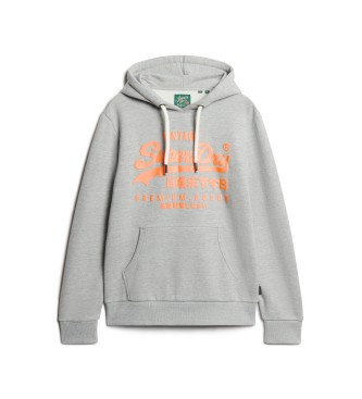 Superdry Bluza z kapturem z szarym neonem