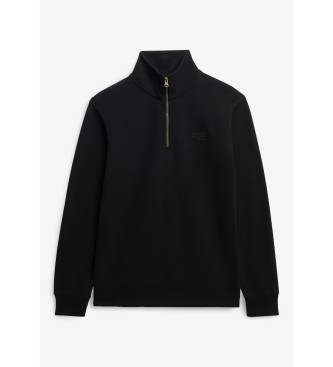 Superdry Sweatshirt  col Bakers avec logo Essentiel noir