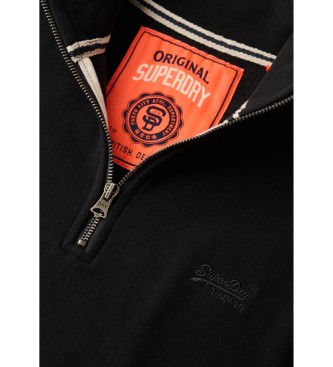 Superdry Sweatshirt  col Bakers avec logo Essentiel noir