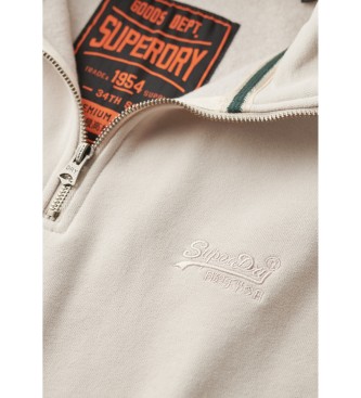 Superdry Essential sweatshirt i beige
