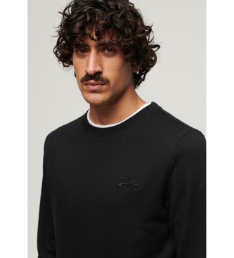 Superdry Sweatshirt avec col ras du cou et logo Essential black