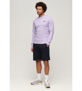 Superdry Sweatshirt avec col ras du cou et logo Essential purple