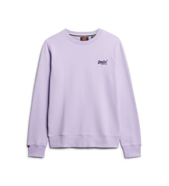 Superdry Sweatshirt avec col ras du cou et logo Essential purple