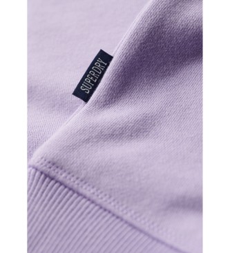 Superdry Bluza z okrągłym dekoltem i logo Essential w kolorze fioletowym