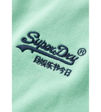 Superdry Sweatshirt mit Rundhalsausschnitt und Logo Essential grn