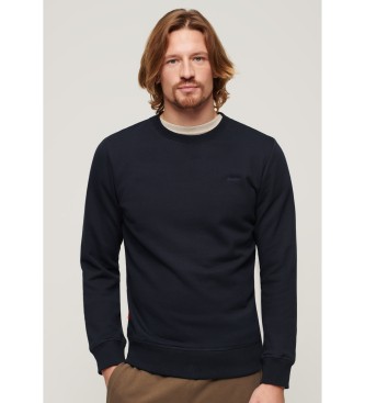 Superdry Sweatshirt com logtipo essencial azul-marinho