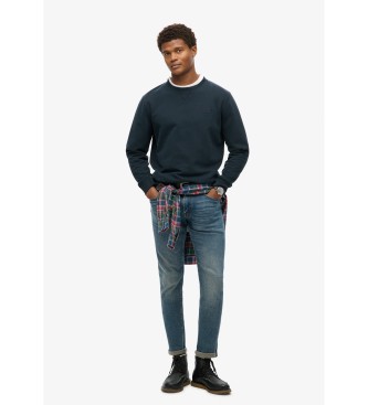 Superdry Sweatshirt avec col ras du cou et logo Essential navy