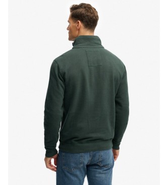 Superdry Green Athletic half-zip sweatshirt
