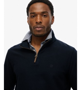 Superdry Sweat à demi-zip Classic Essential marine